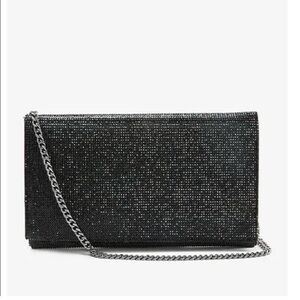 FAUX CRYSTAL EMBELLISHED CLUTCH